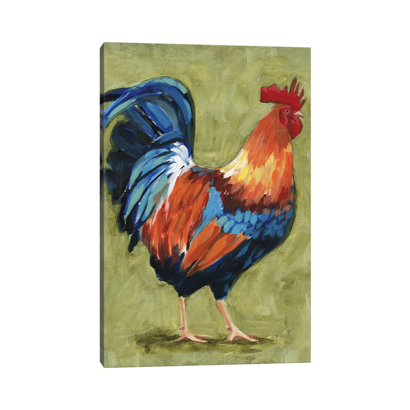 «Chicken Scratch I» par Victoria Borges - reproduction d'art, Toile tendue, Aucun mat, H 18 po x l 12 po x 1,5 po