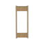 Porte-serviettes mural avec tablette et barre de suspension Arlington, chêne naturel