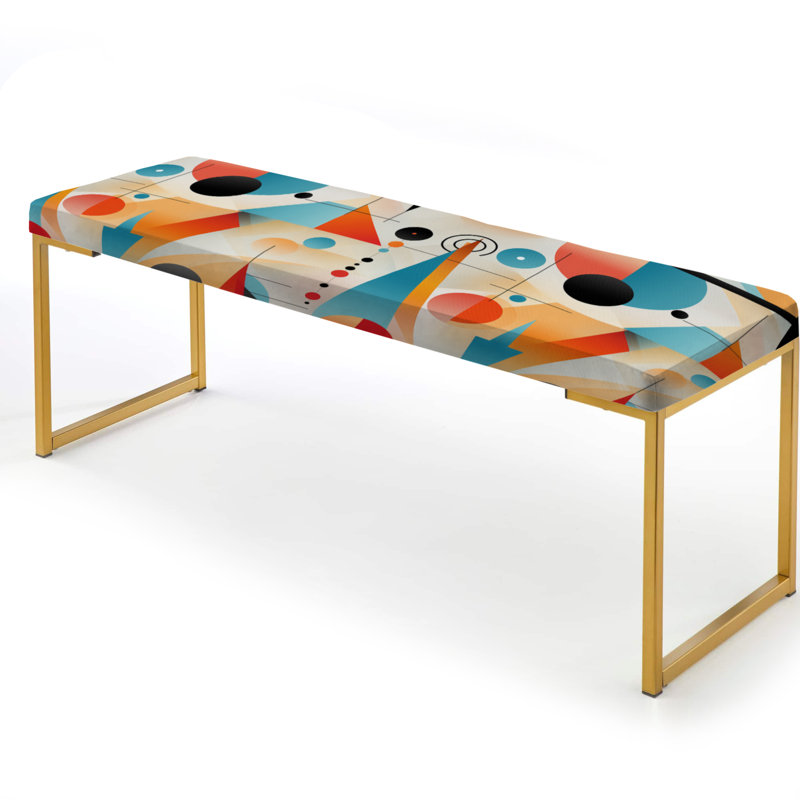 Banc rembourré Midcentury