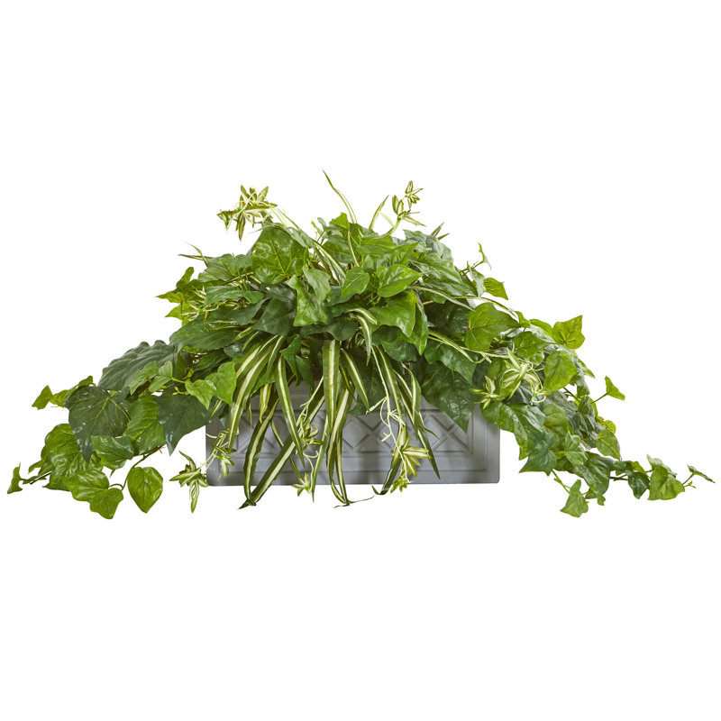 Plante de feuillage artificiel 21" dans un pot de fleurs