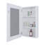 Armoire de salle de bain murale avec miroir et beaucoup de rangement, une solution élégante et pratique pour vos besoins de salle de bain.