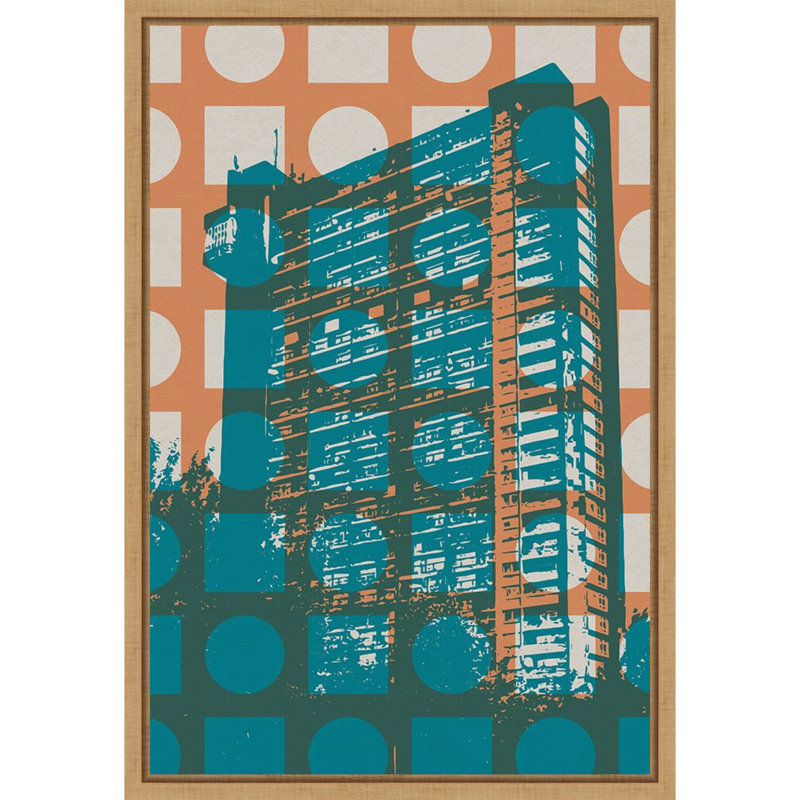 «Architecture II» par Gary William, reproduction d'art sur toile encadrée, H 23 po x l 16 po