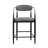 Upholstered Counter Stool with Metal Frame-460490069