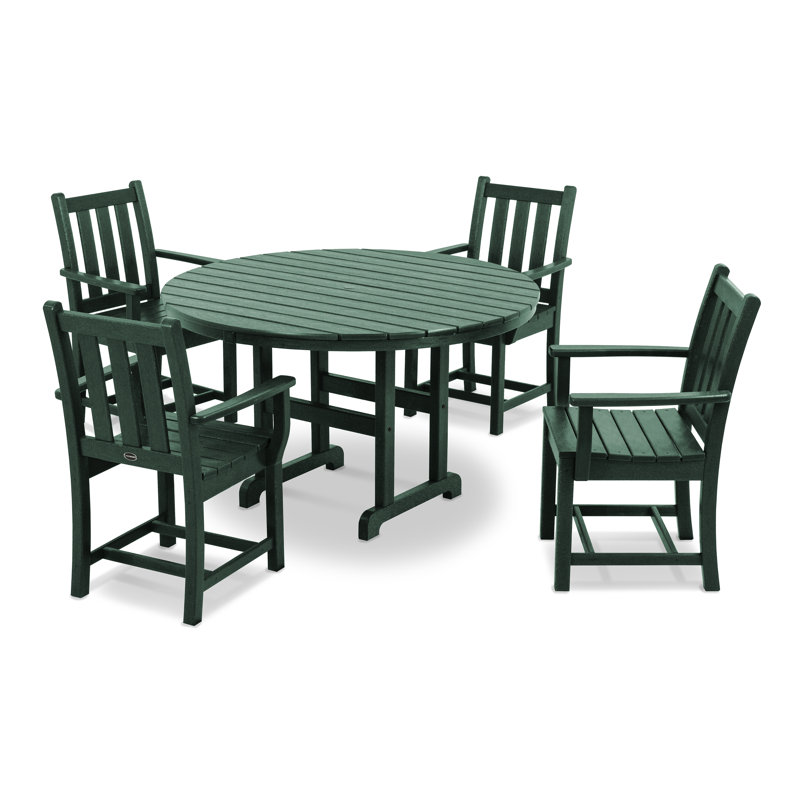 Ensemble repas 5 pièces POLYWOOD, Vert