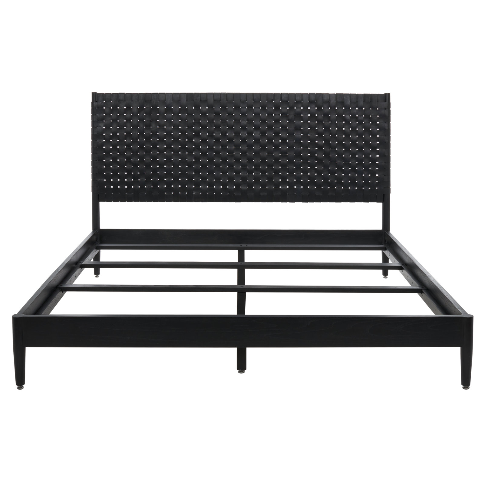 Tamita Leather Bed, Queen, Black