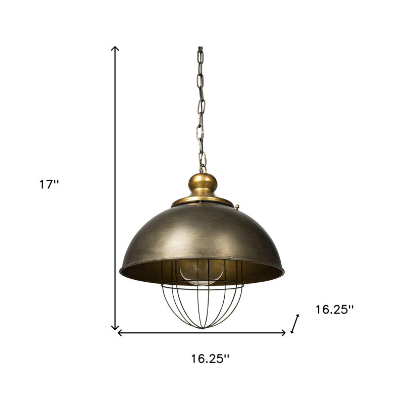 Hankinson 1 - Light Gold Single Pendant
