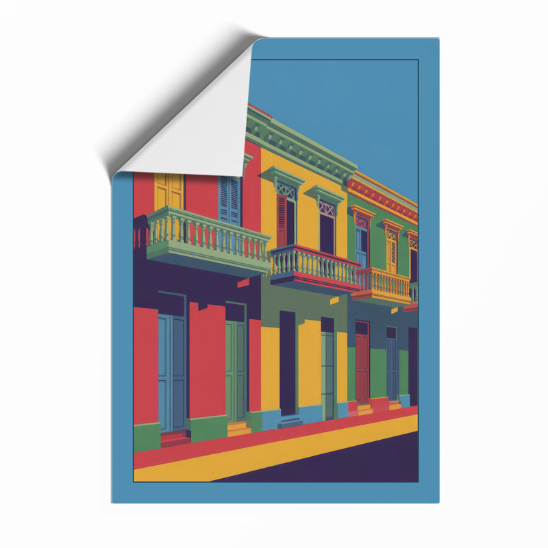 Colonial Facade Maximalist - Print, Unframed, A2 - 59.4 x 42.0 cm