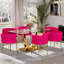 Ensemble de salle à manger rectangulaire à piédestal avec chaise tissée-919123661-919123652-919123654