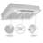 Awoco 30" Stainless Steel 800 CFM Ducted (Vented) Insert Range Hood with Mesh Filter