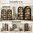 2 Piece 68.8" Tall Bookcase, 5 Tier Floor Standing Bookshelves-1987672179