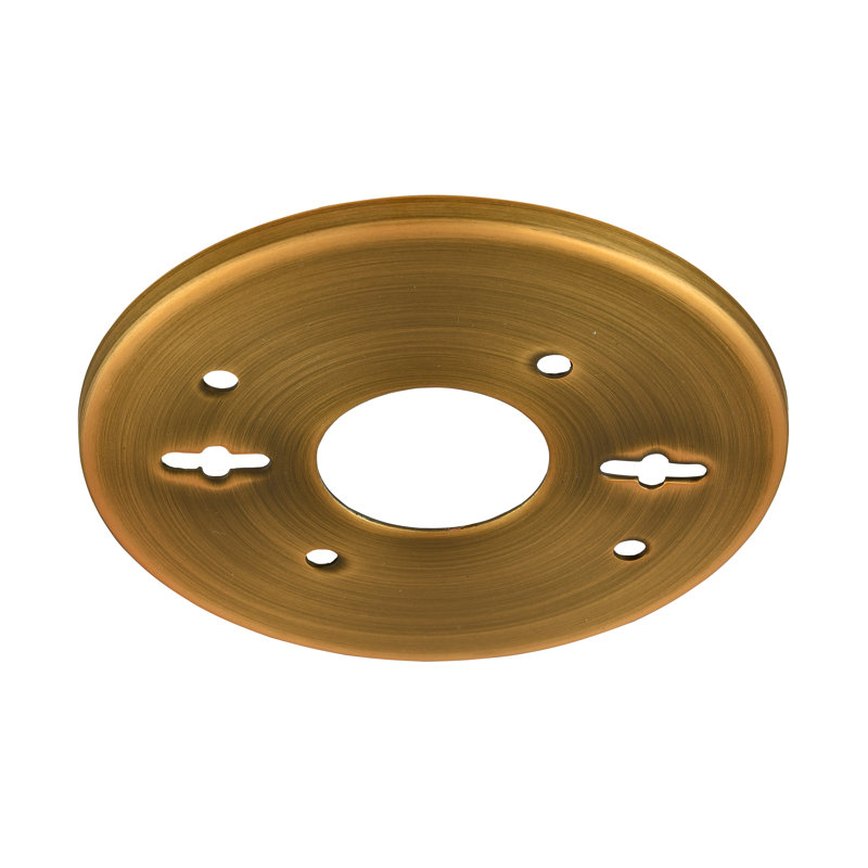 5.5" Universal Oversized Medallion/Backplate, Brushed Brass