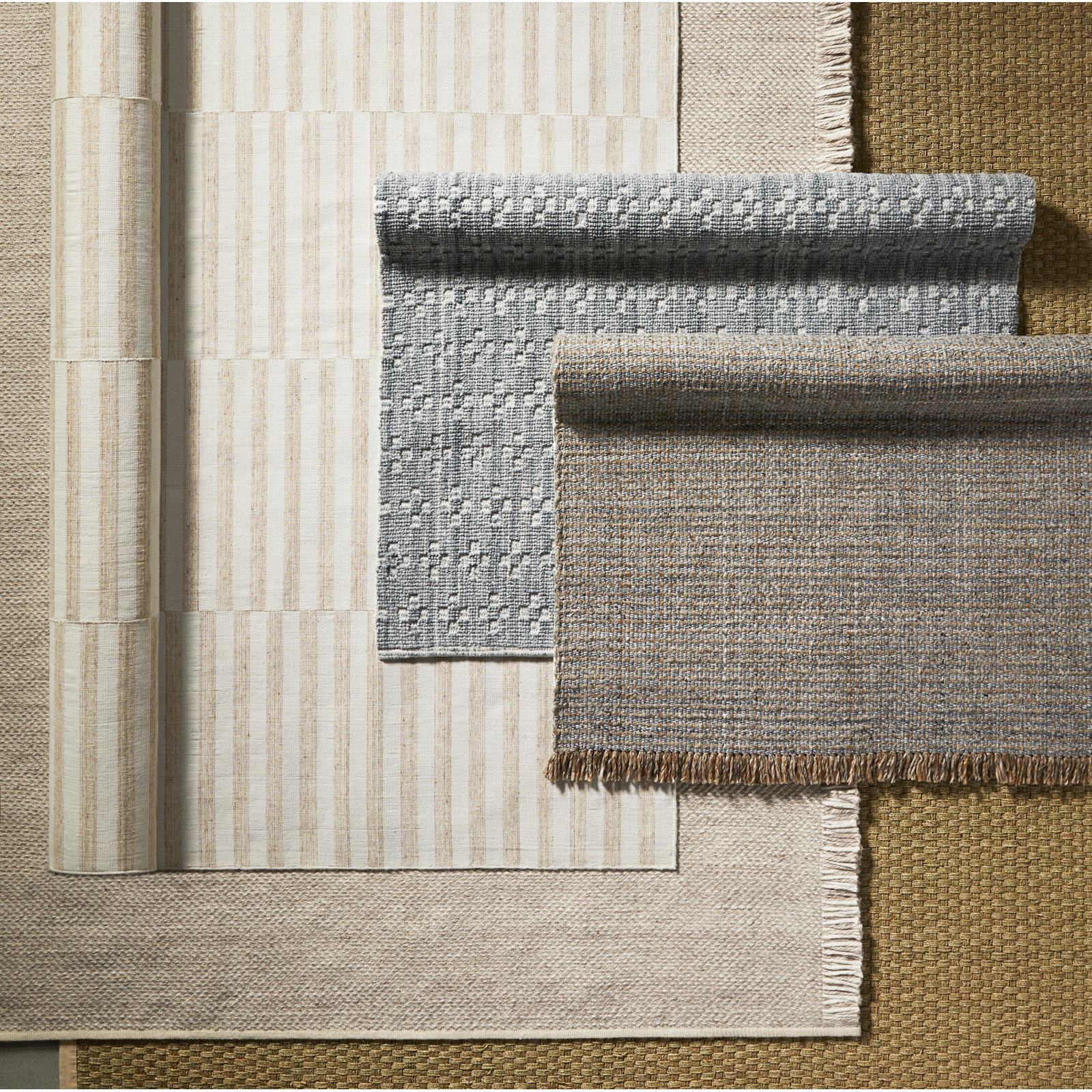 Edita Hand-Loomed Striped Rug, Rectangle 2' x 3'