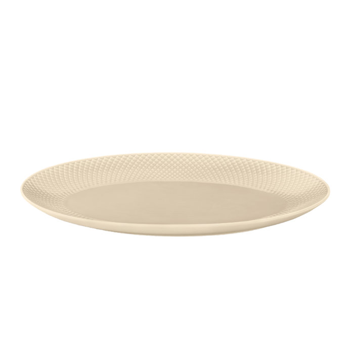 Plat de service en marbre Lyngby, 13.8", White