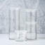 Ensemble de 4 bocaux en verre empilables avec couvercles Libbey