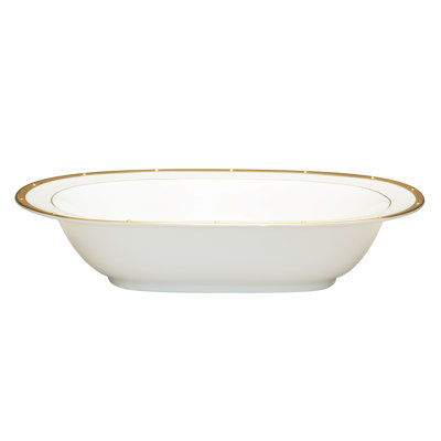 Noritake Rochelle Gold Oval Vegetable Bowl, 10-1/2", 24 oz.