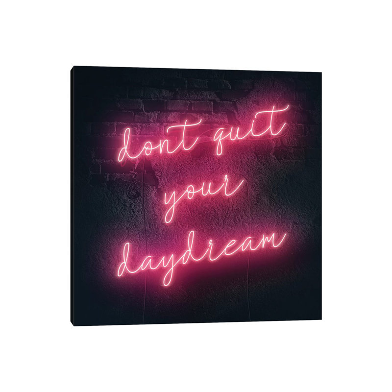 «Neon Inspo III» par Victoria Borges - impression d'art graphique, Toile tendue, Aucun mat, H 12 po x l 12 po x P 0,75 po