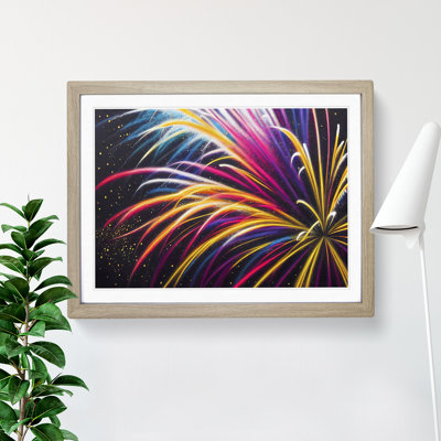 Stimulating Fireworks - Framed Print