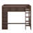 Wooden Loft Bed With Storage Cabinets And Shelves-296457334