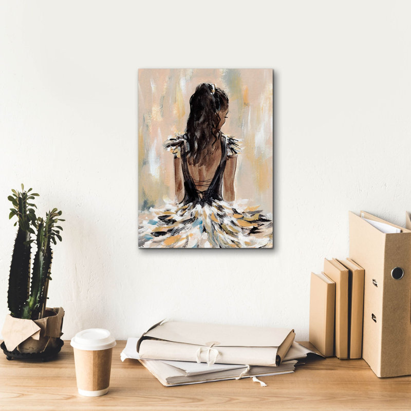  «Ball Gown Frills 2» par Annie Warren, art mural sur toile, 12 po x 16 po, H 16 po x l 12 po