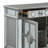Motana 68"L Rectangular 6-Drawer Server in Mirrored and Antique Platinum