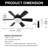 18'' Ceiling Fan With Remote Control And Light Kit, 6 Speeds-146157417-146157416