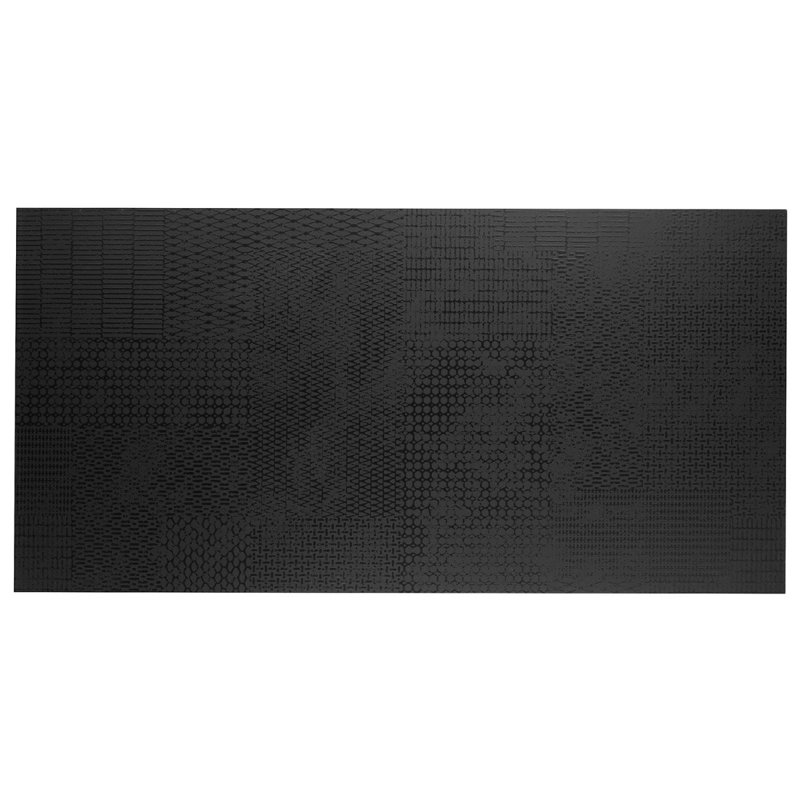 Prints 23.62 In. X 47.24 In. Matte Porcelain Floor And Wall Tile (30.98 Sq. Ft. / Case), Antracite Black