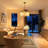 4 - Light Modern Dimmable Round Drum Chandelier With Handcrafted Clouded Glass-545379190