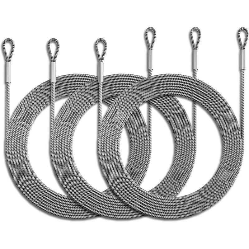 Amgo Hardware Kit Set for Triangle Sun Shade Sails Canopy (10 Inch Hardware Kit + Cables)