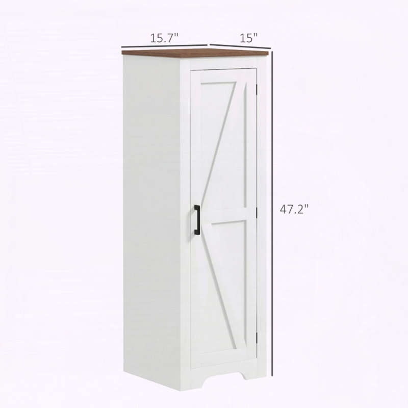 Garde-manger de style ferme avec porte de grange