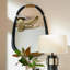 Hitchcock Novelty Solid Wood:Brass Mirror