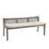 Donner Cane Back Cushioned Bench