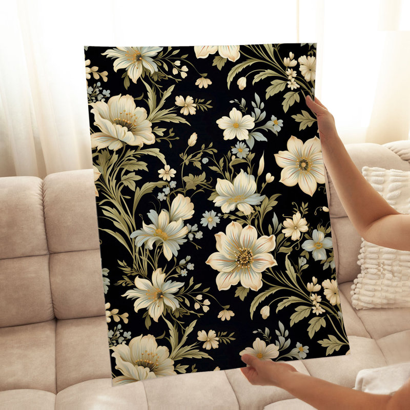 «Floral Victorian Floral Dream», reproduction d'art classique sans cadre, H 16 po x l 12 po
