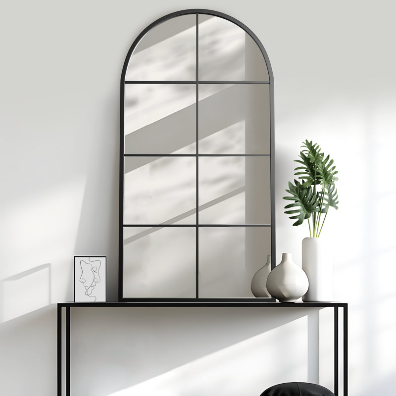 Miroir mural Lachlan, Noir