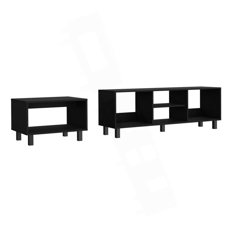 Landon Black 2-Piece Living Room Set