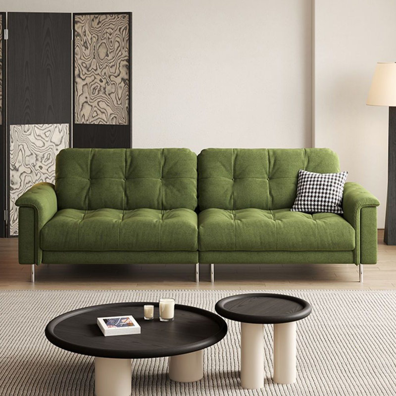 Green Polyester Modular Sofa, Green