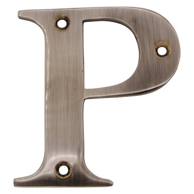 3'' H Brass House Letter