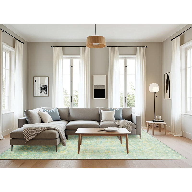 Tapis abstrait moderne 2343, Rectangle 8 pi x 10 pi