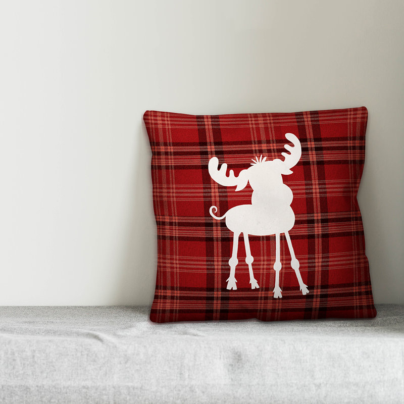 Plaid Reversible Throw Pillow, Pillow Cover