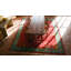 Antique Red Color Field Chinese Art Deco Room Size Area Rug