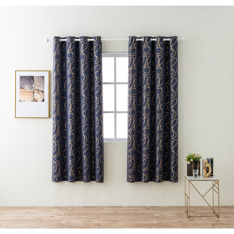 Curtain Pair, 52" W x 84" L