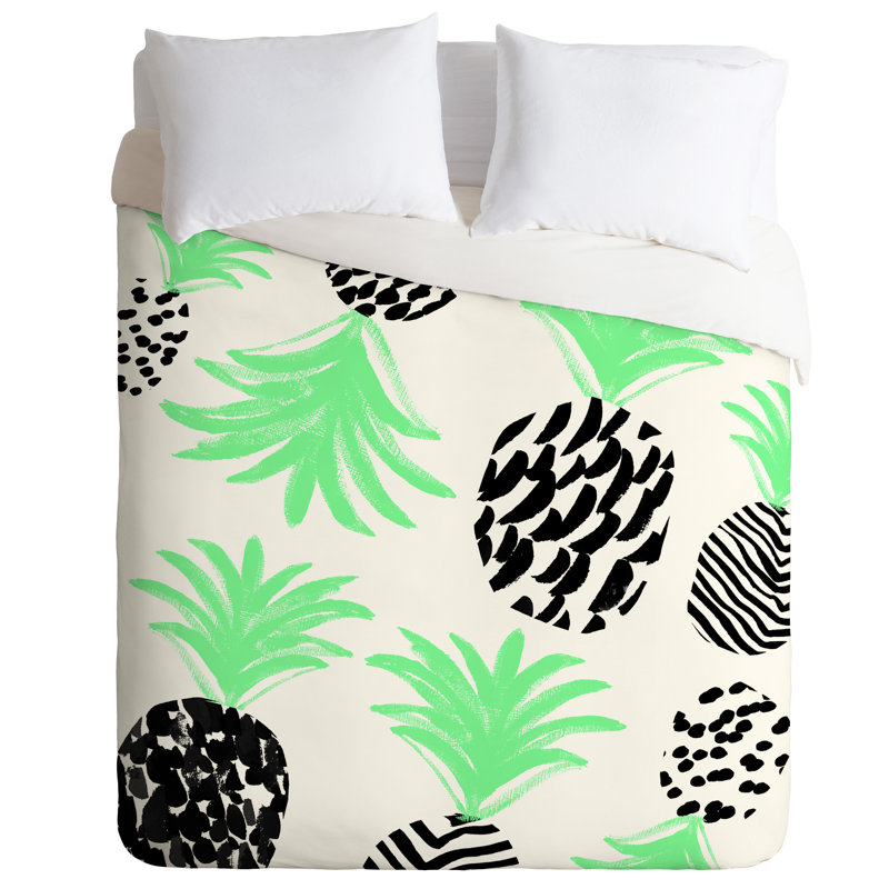 Housse de couette Pineapples, Housse de couette pour très grand lit