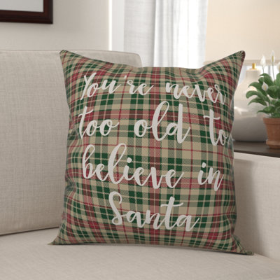 Plaid Throw Pillow
