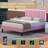 Breella Vegan Leather Platform Bed-544814360-597116166