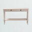 Console Dashayla, 1 tiroir, 1 tablette, blanchi H 29,10 po x l 47,24 po x P 13,78 po