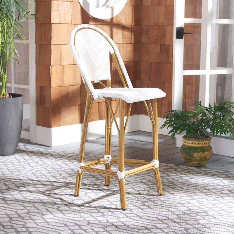 Tabouret de bar Elle, Blanc