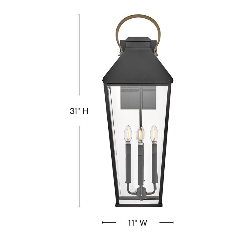 Dawson 4 - Light Outdoor Wall Lantern