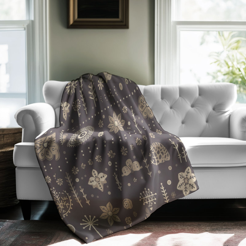 Mini Snow - 1 Piece Premium Blanket, 60" W x 80" L