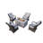 Algird Wicker 4 - Person Patio Conversation Set with Cushions