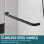 Porte de douche sans cadre 48 po x H 58 po avec porte de baignoire en verre transparent 5/16 po-102446644