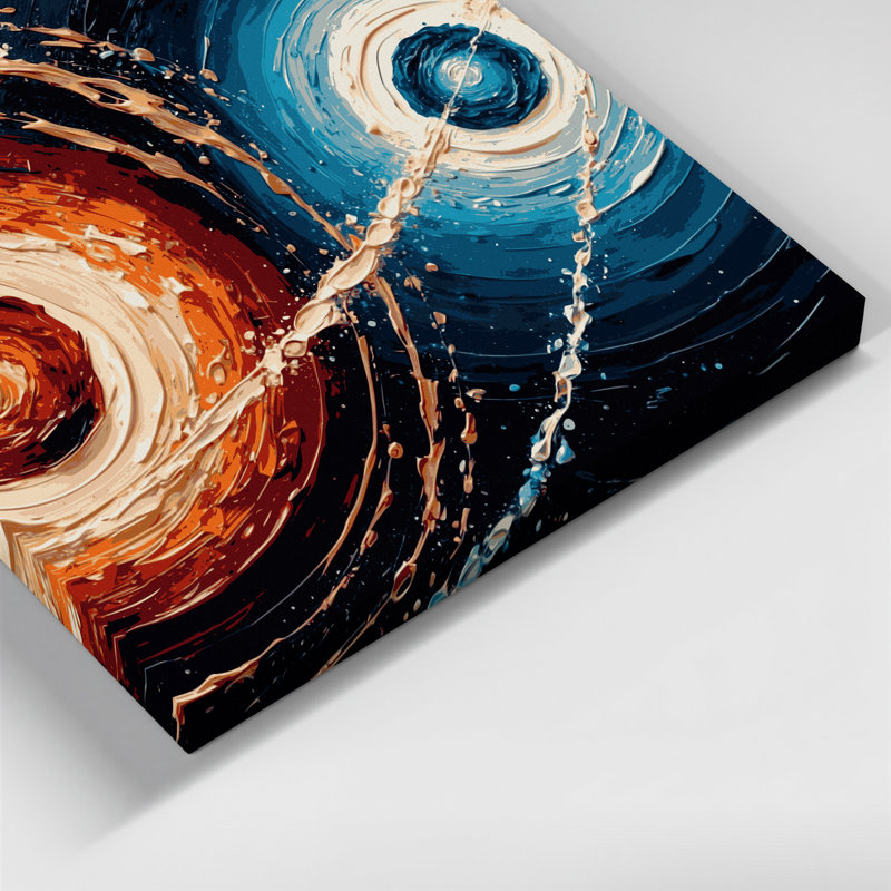 Art sur toile gris, H 11 po x l 14 po